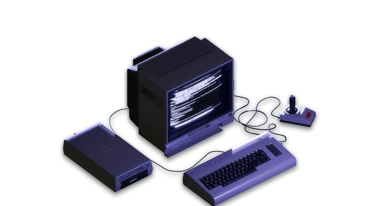 Retro Commodore workstation — Wookie 18 custom software development